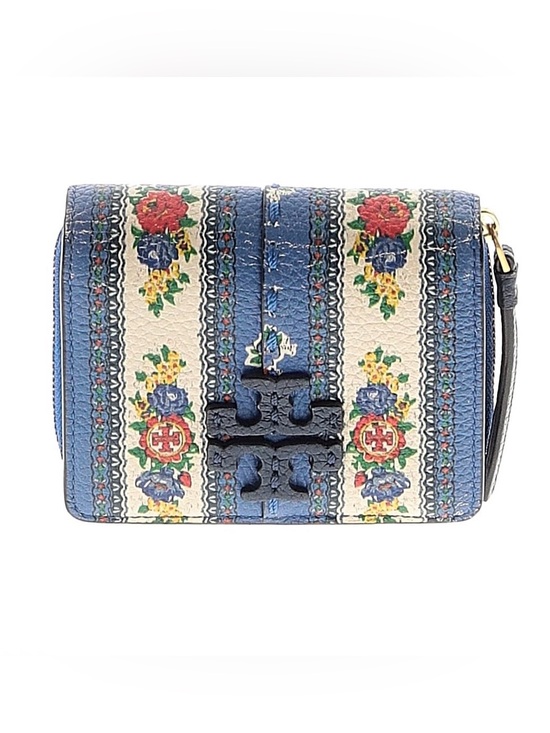 Tory Burch Handbags - Tory Burch McGraw floral bi-fold wallet in blue tea rose border